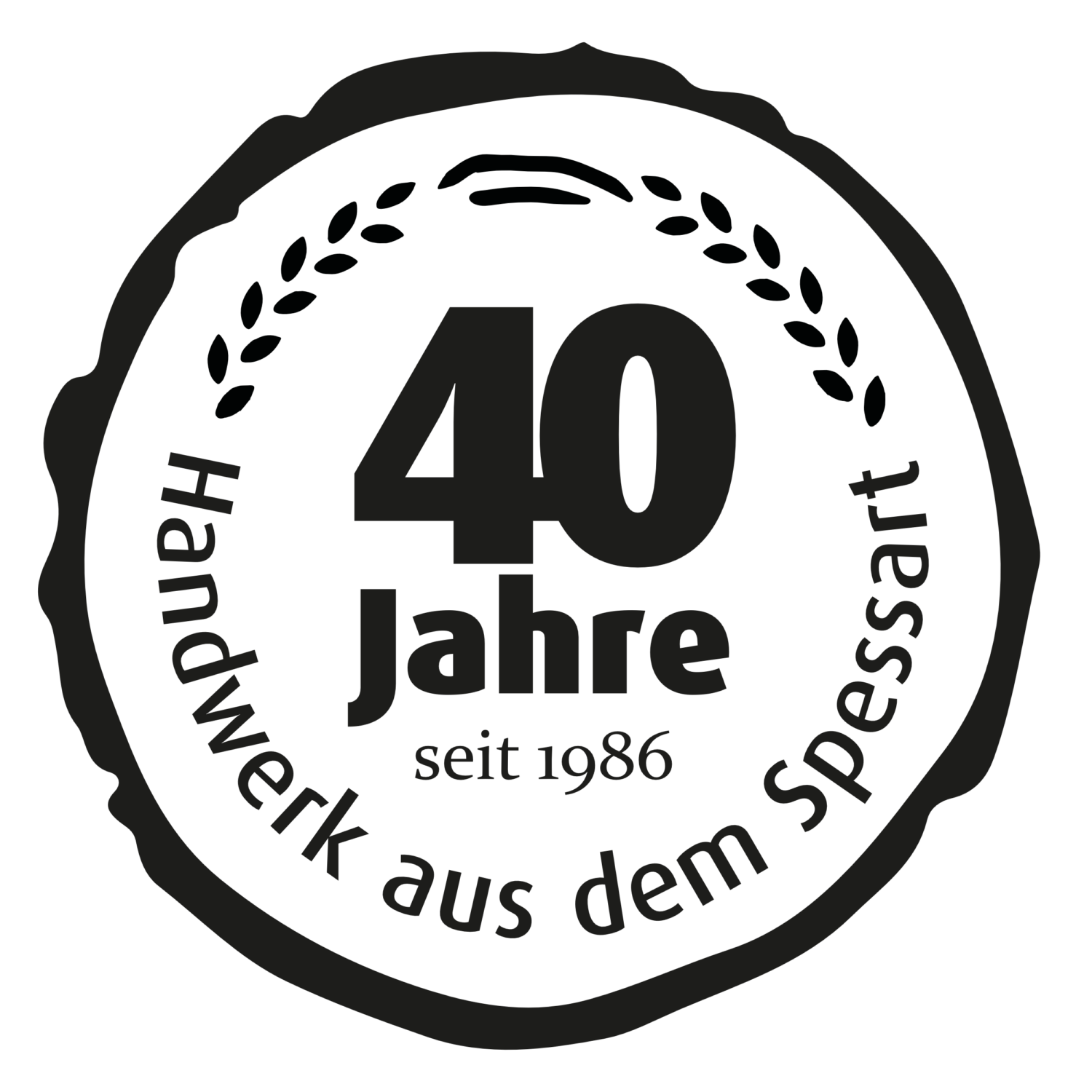40 Jahre Schreinerei Logo RZ